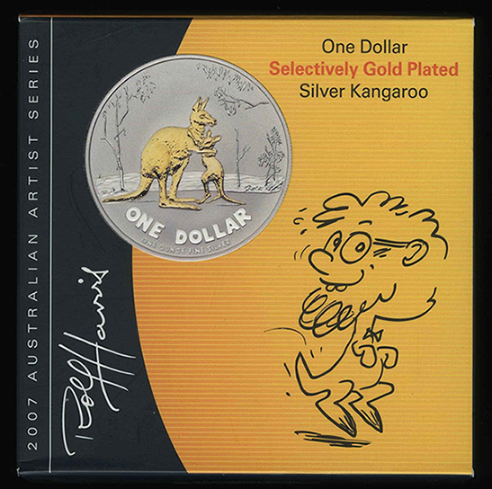 S2007-Frunc-Silver-$1-Kangaroo-By-Rolf-Harris.