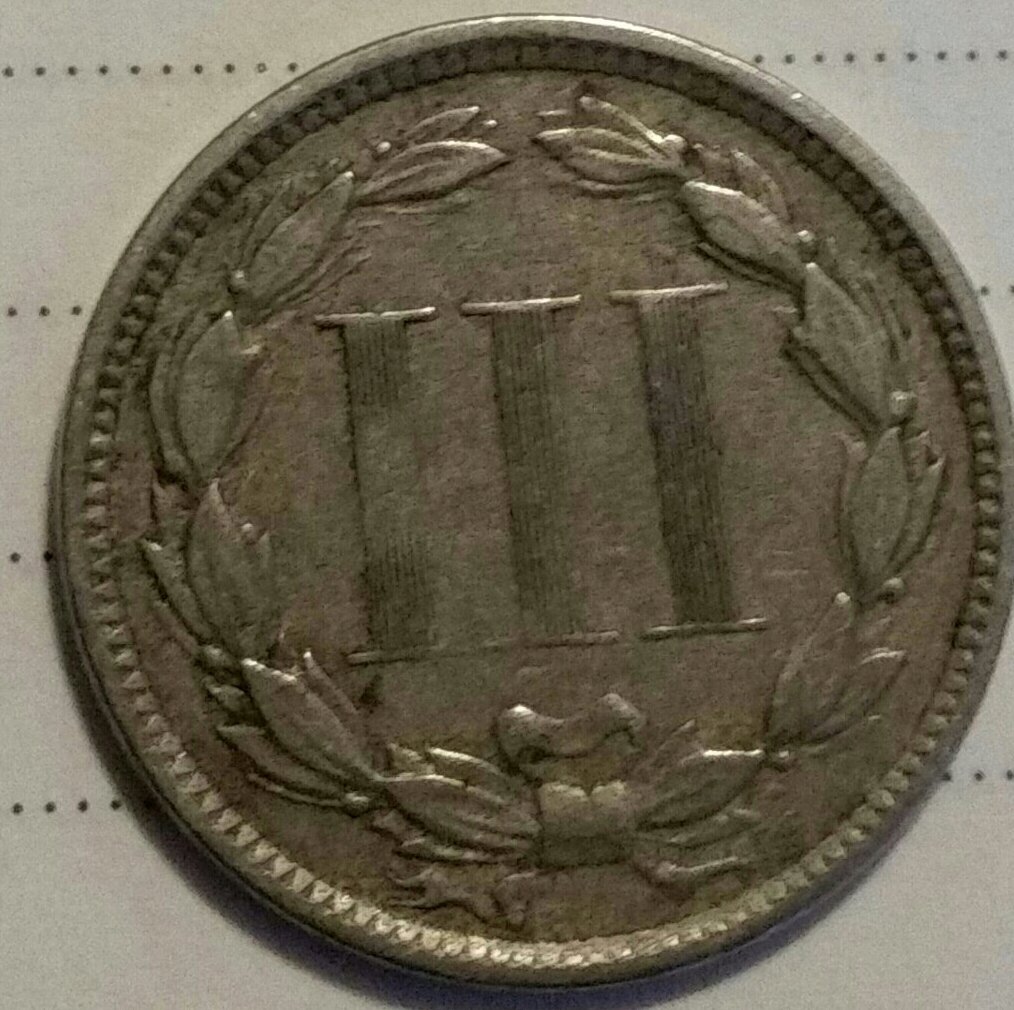 Junk-Shop-Finds---1873-Three-Cents-And-1867-Five-Cents
