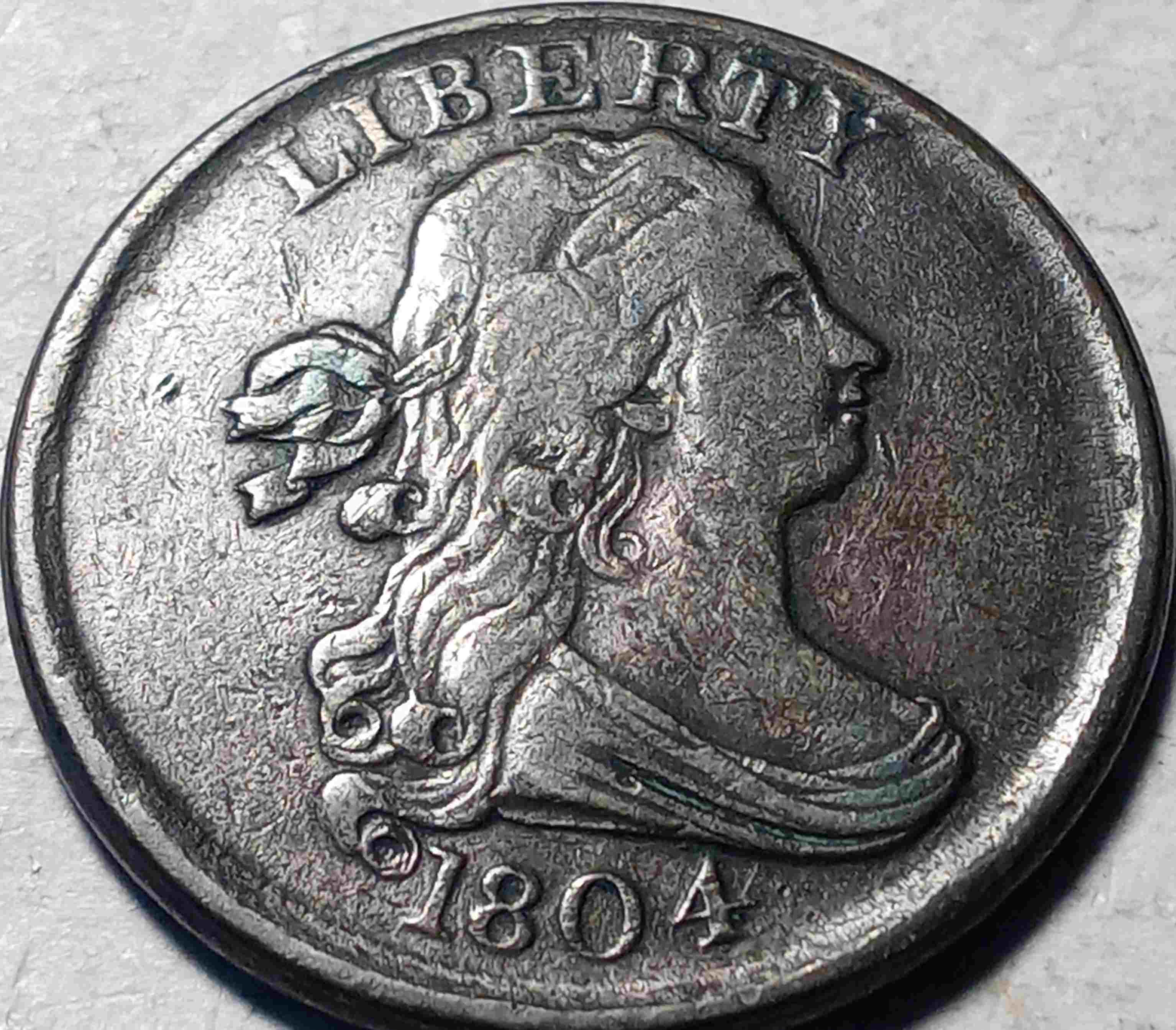 1804-Half-Cent-Plain-4,-Stemless-For-Grading