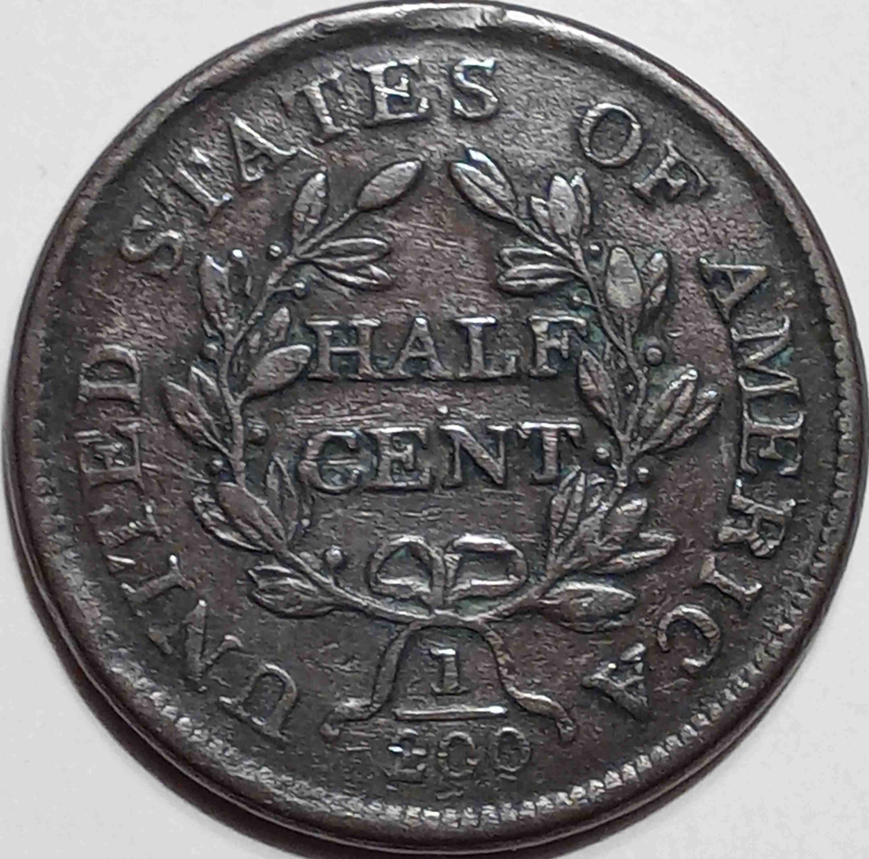 1804-Half-Cent-Plain-4,-Stemless-For-Grading