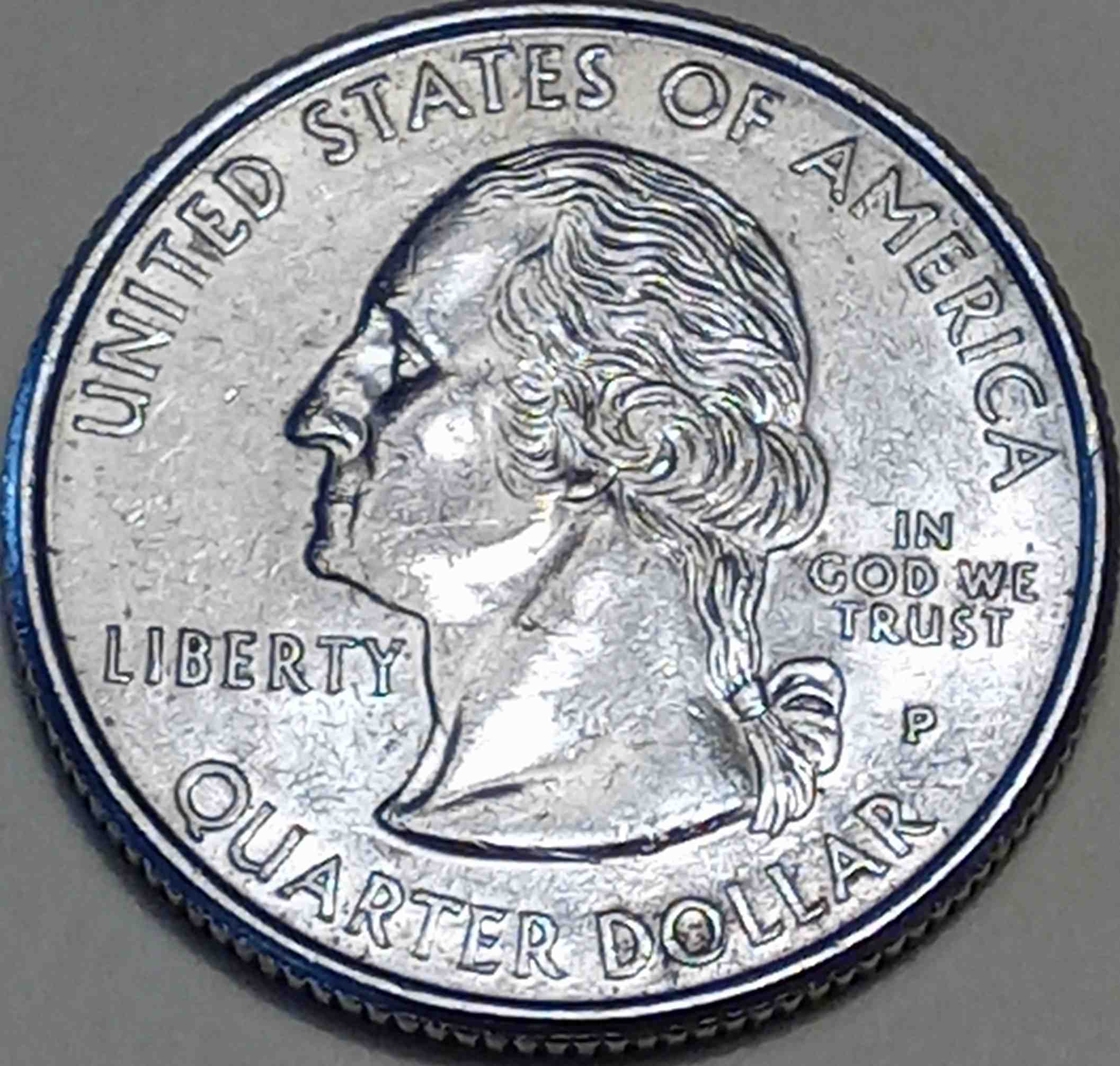 Circulation-Find,1999-P-Delaware-Quarter-50%-Collar-Clash
