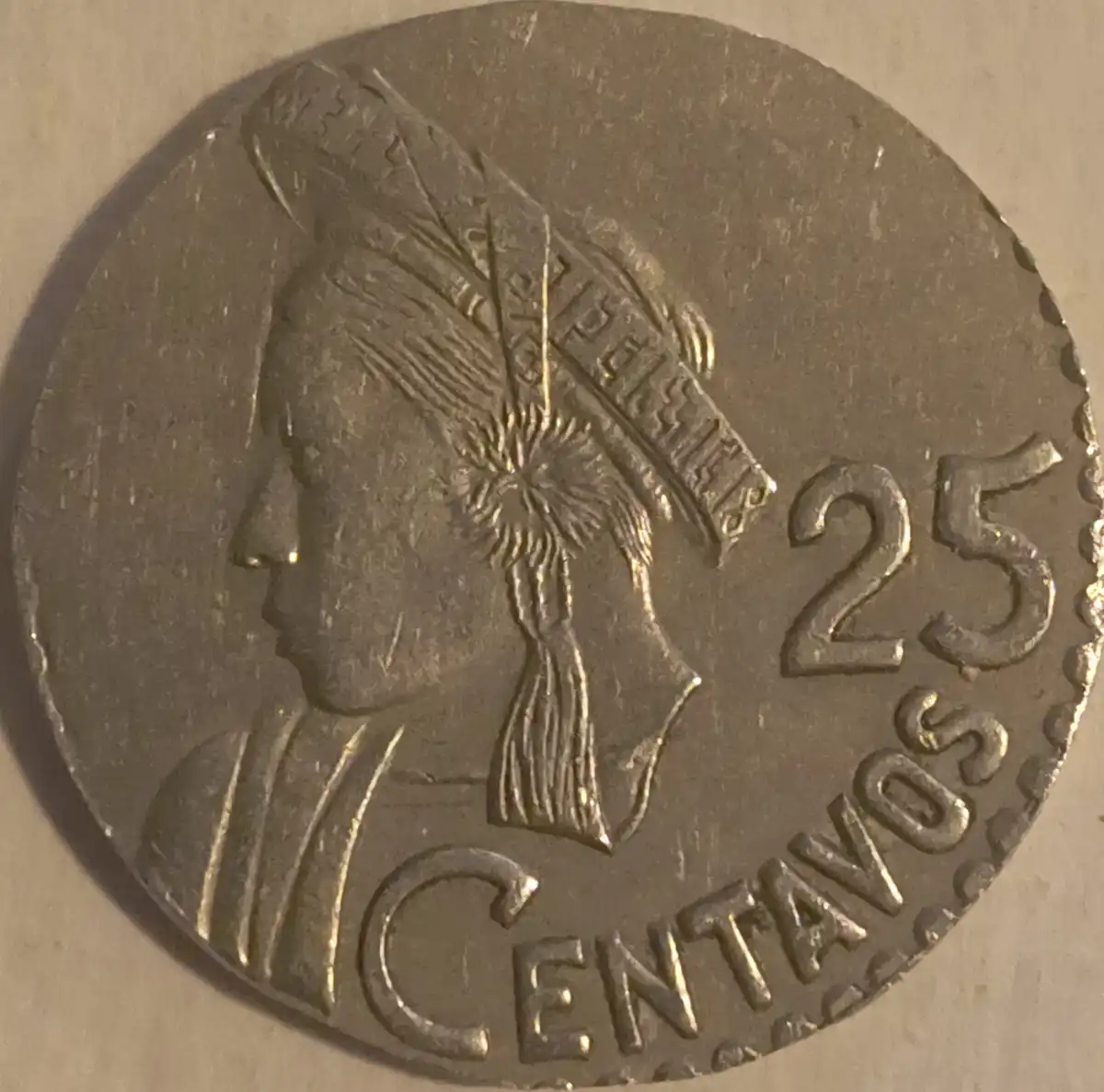 Guatemala-1965-25-Centavos-Perplexing-Error-Or-PMD?