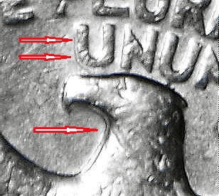 Circulated-1994-D-Washington-Quarter-/-Doubled-Eagle-Beak-&-Neck
