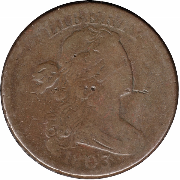 1803-US-Large-Cent...-And-What-Happened-To-Her-Nose?