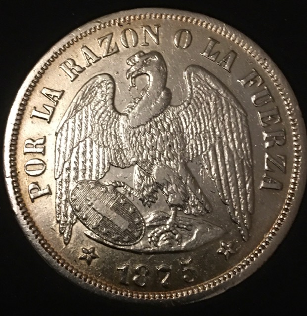 1875-1-Peso-Silver-Chile