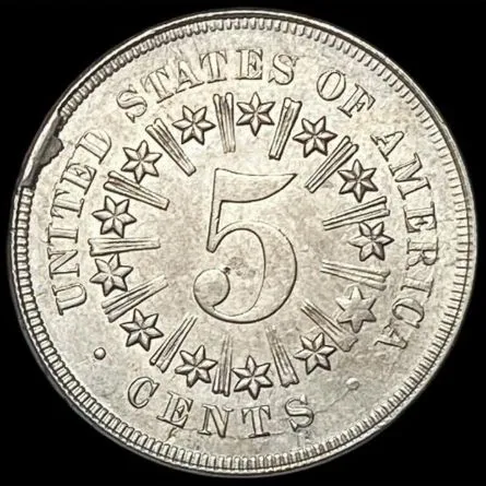 7070-Album-Success:-1867-Shield-Nickel