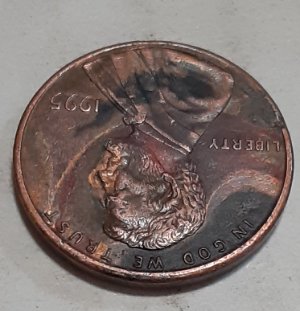 1995-Lincoln-Penny-With-Double-Image?