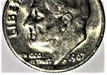 1967-Dime.--Is-This-An-Uncentered-Strike-Or-A-Misaligned-Die?