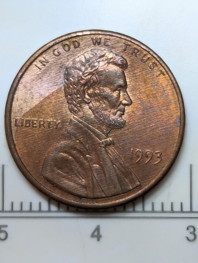 1993-No-Mint-Mark-Penny-With-Two-Tones