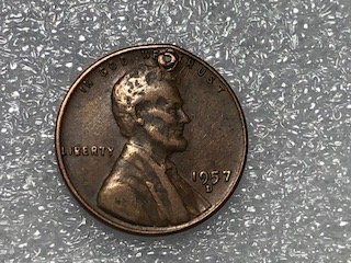 1957-D-One-Cent-Damage-Or-Error?