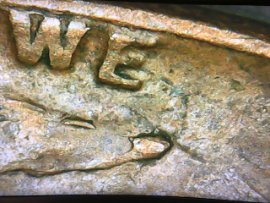 1956-One-Cent--Die-Chip--W/--Die-Crack