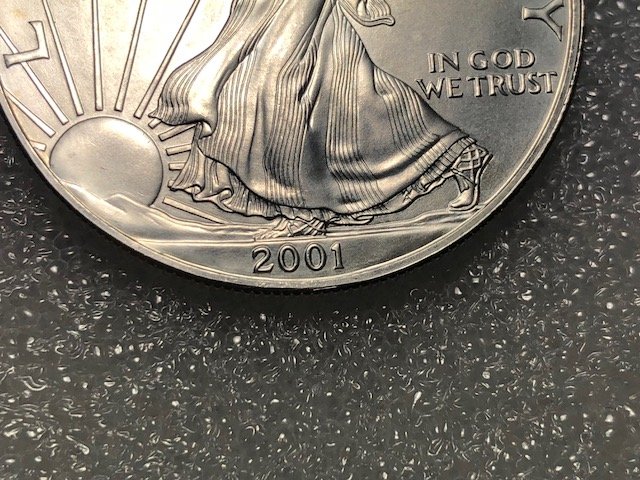 2001-American-Silver-Eagle-For-Grading