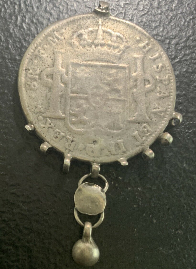 1796-Mexican-8-Reales-Turned-Pendant,-Is-It-Possible-To-Determine-Ethnic-Origin?