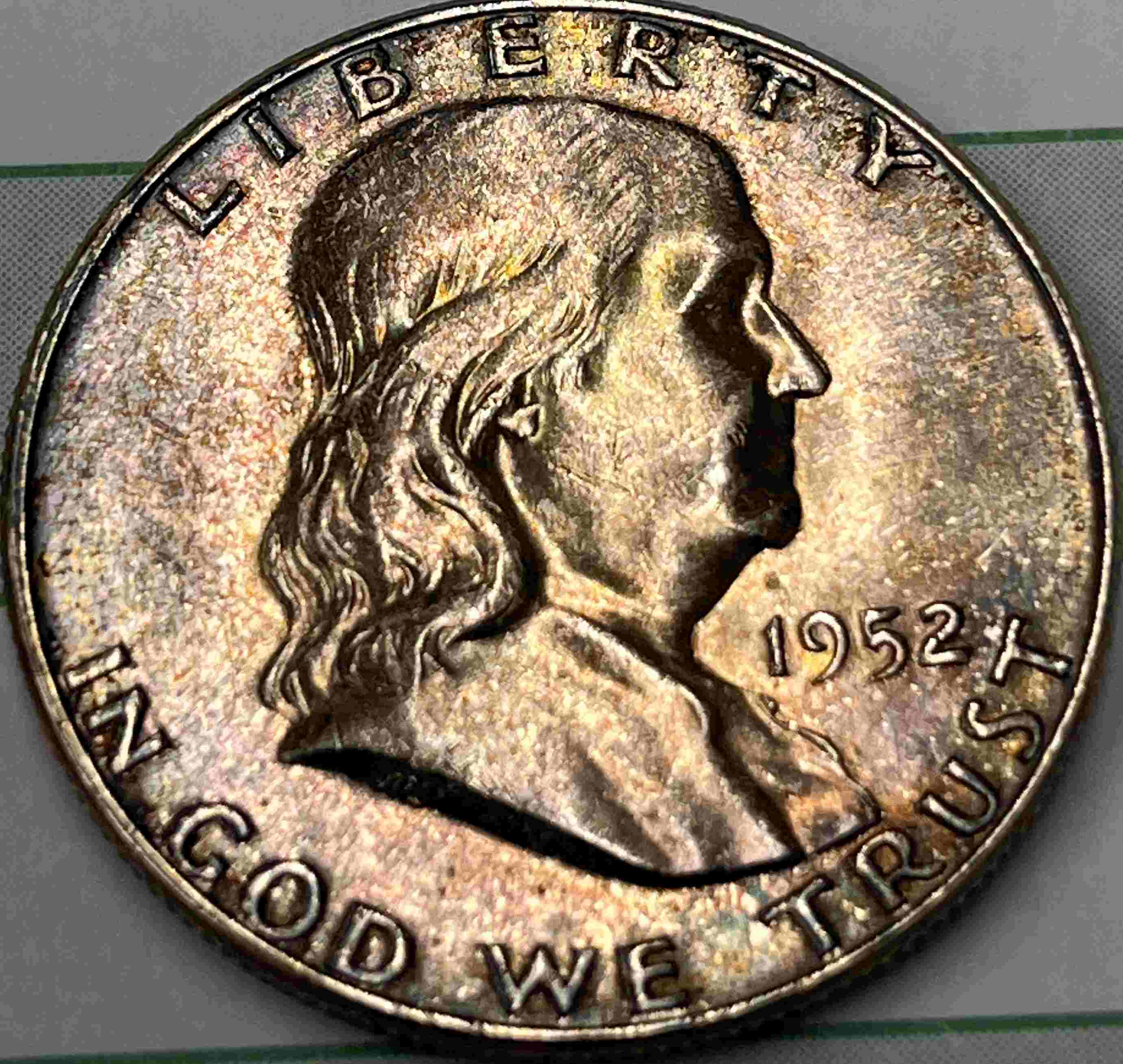 1952-P-Franklin-Half-Dollar-With-Toning