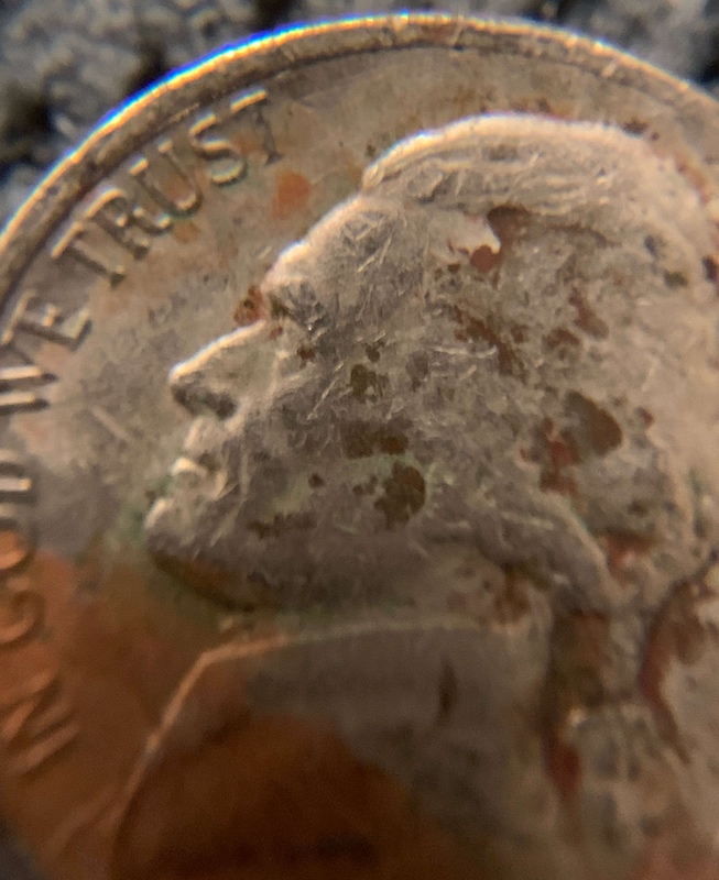1988-P-Jefferson-Nickel-Error?-Copper-And-Black-And-Clad