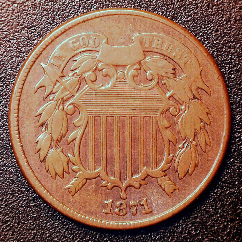 1871-2-Cent-For-Grading
