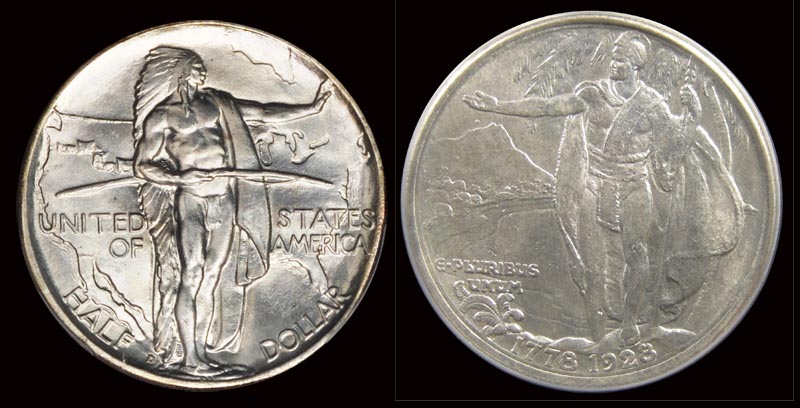 Commems-Collection-Classic:-1928-Hawaiian-Discovery-Sesquicentennial---Sketches-Vs.-Models