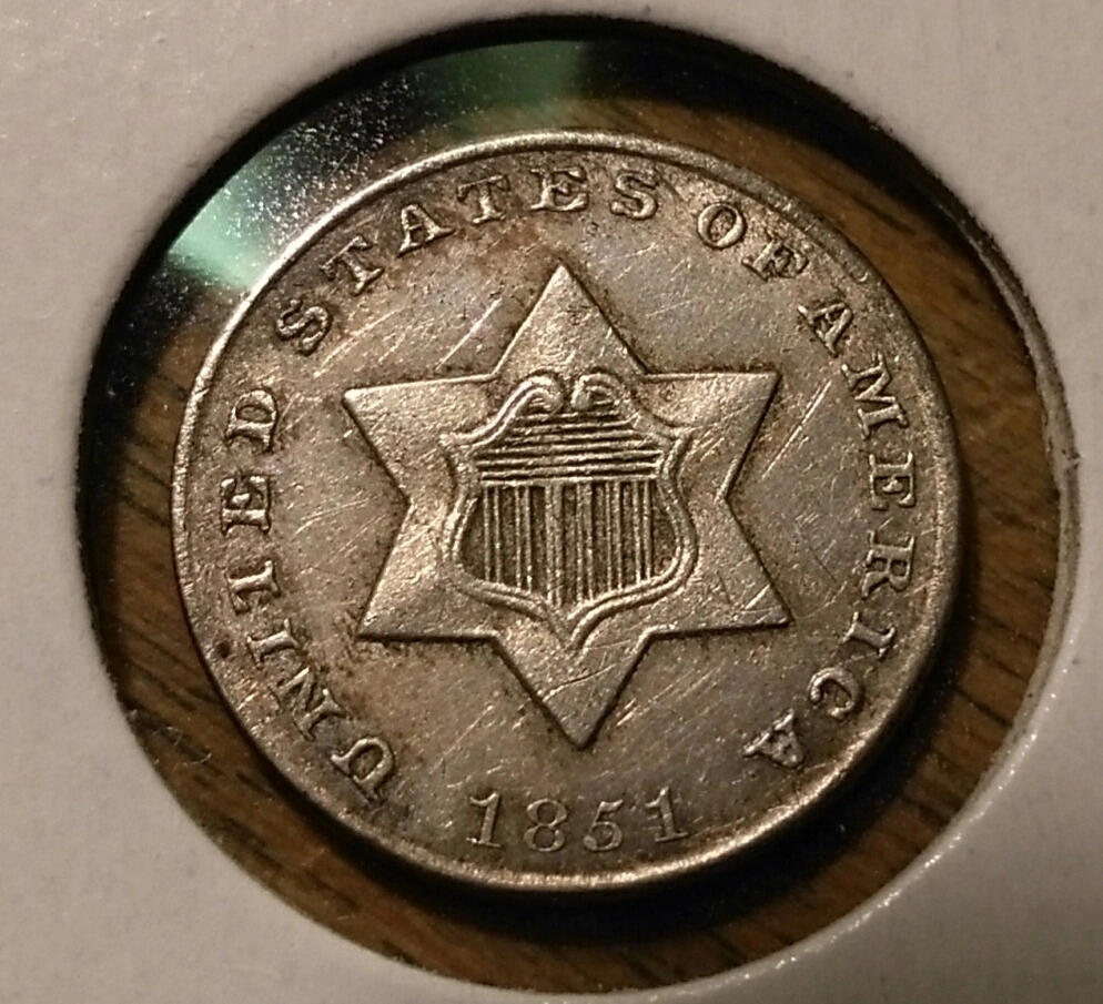 1851-P-Silver-3-Cent-Piece