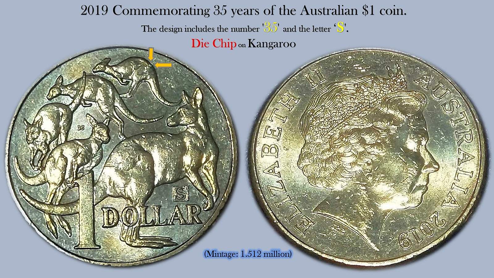 Australia-2019-Australia-Discovery-'U'-Mor-With-Die-Chip/Cud-On-1-St-Roo