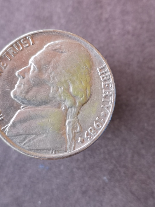 1983-D-Five-Cents----D-Is-Not-Clear-And-Seems-Squashed-Closed