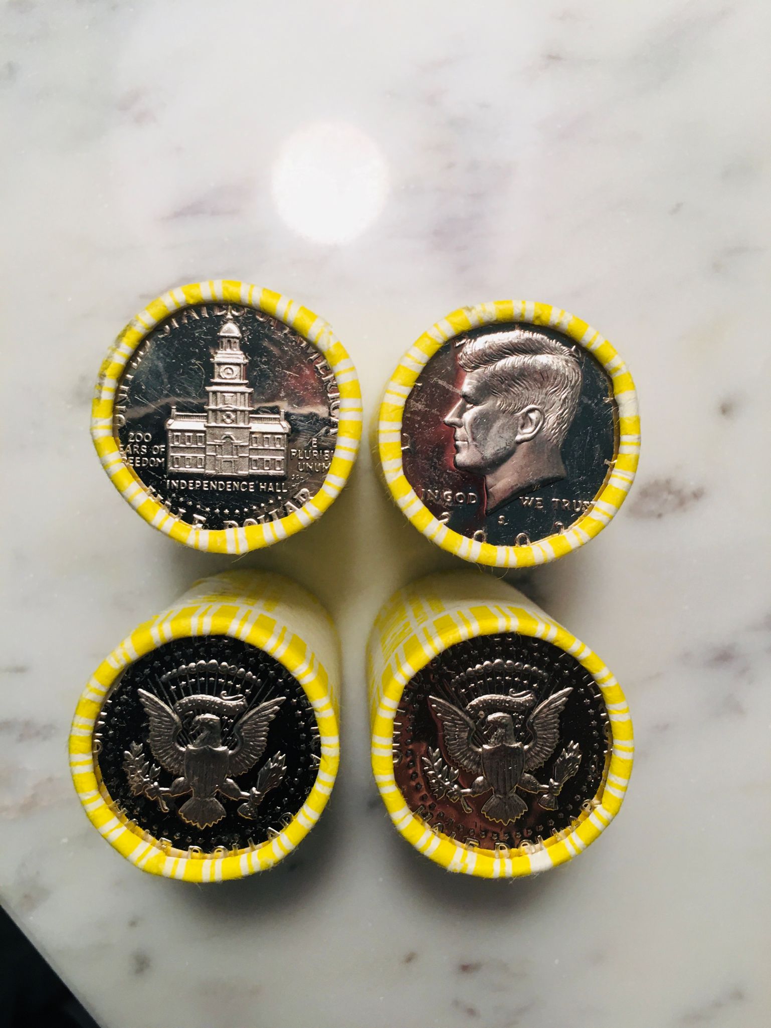 A-Box-Of-Bank-Wrapped-Half-Dollars-With-Four-Proof-Enders!--What-Else-Did-I-Find?