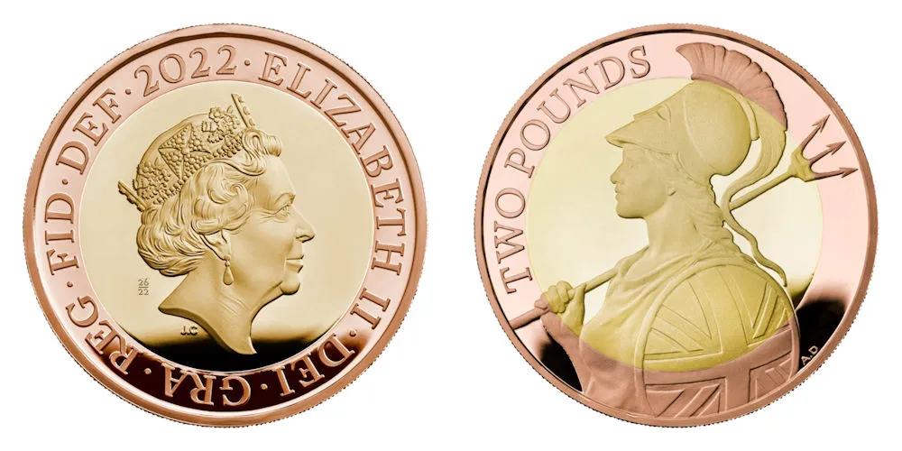 2022-Gold-£2-Coin,-Possibly-A-Fake