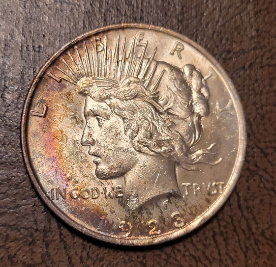 Toned-1923-Peace-Dollar