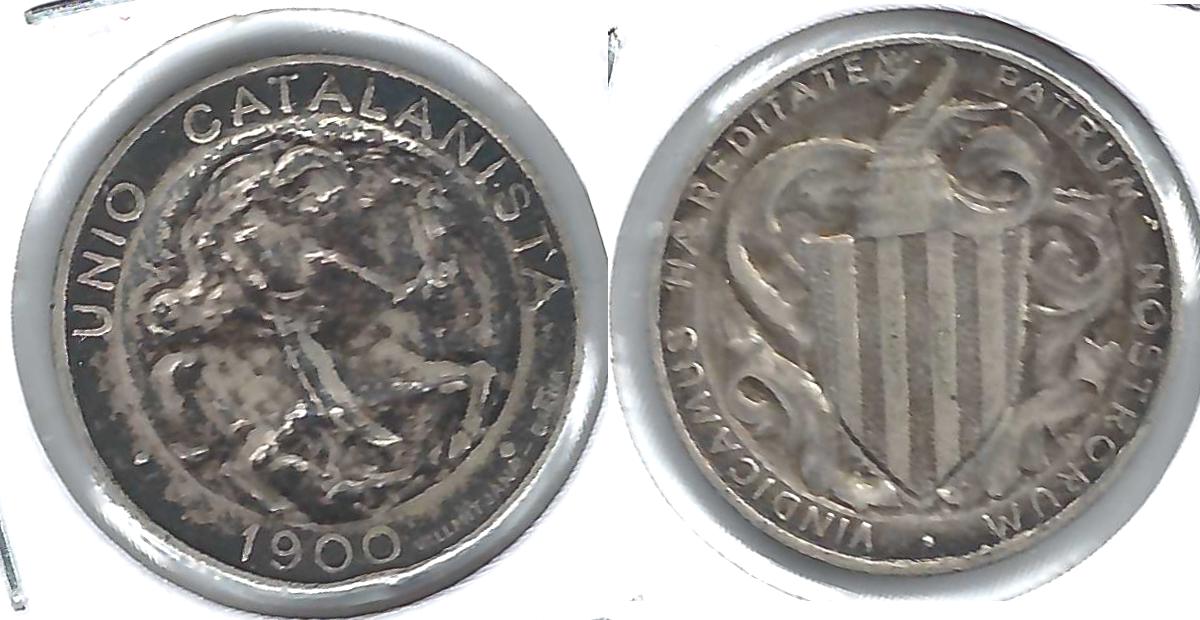 Unio-Catalanista-1900-Id:--1-Peseta-Advertising-Medallion