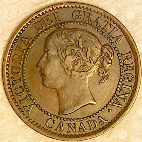 Canada-1-Cent-1859,-Doubled-'859'-Variety?