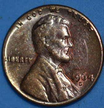 1964-Penny-Improper-Plating-Or-Toning?