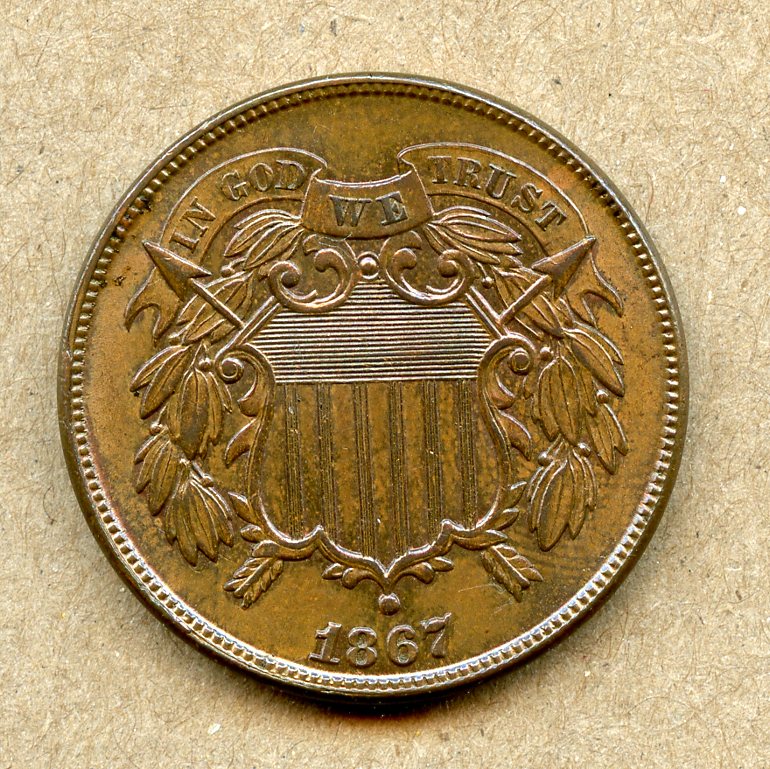 1867-2c-Repunched-Date?-Double-Die?-Thought-Kf-3-But-No