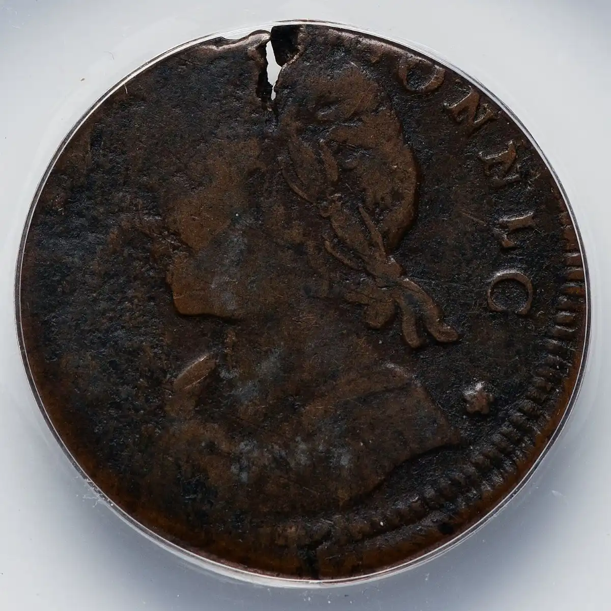 Neat-1788-CT-Colonial-Partial-Obverse-Brockage-And-Double-Struck?-It'd-Have-To-Be.