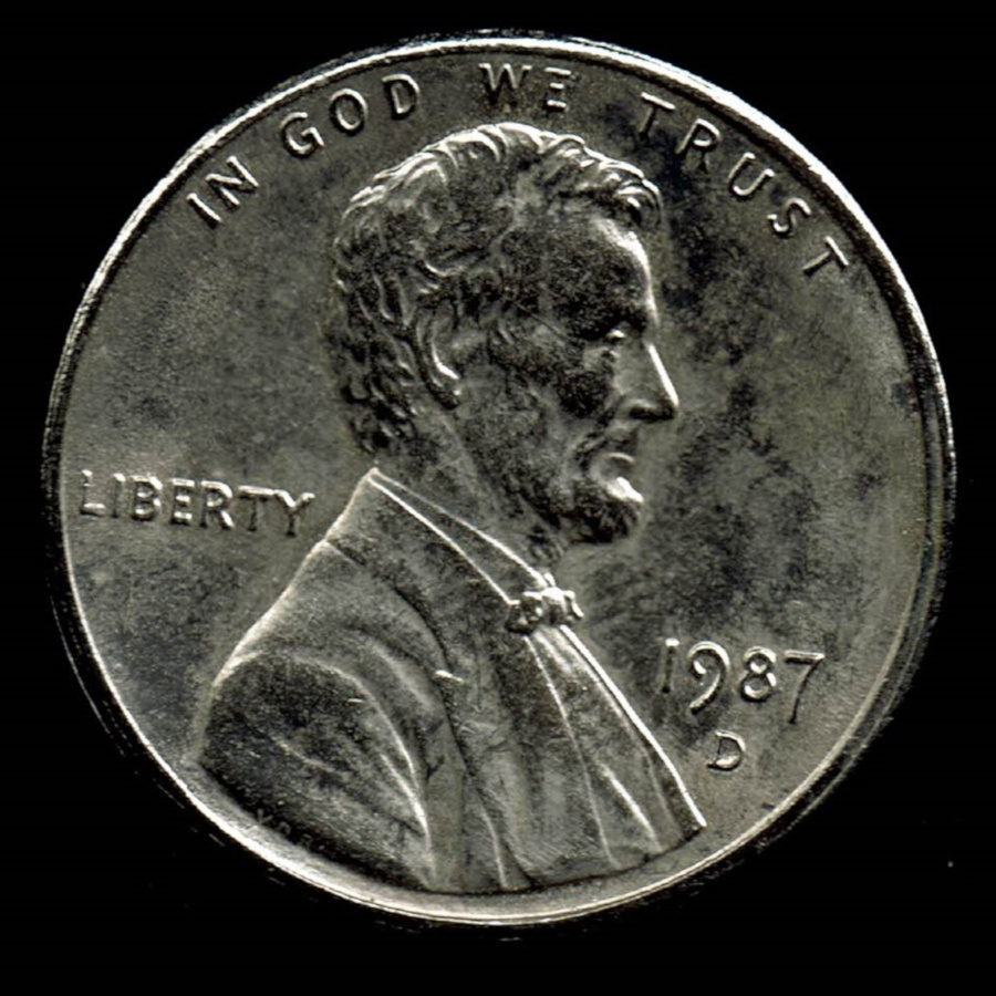 1987-D-Lincoln-Cent--Unplated