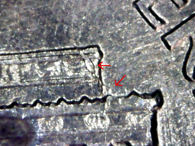 1960-DSd-Lincoln-Cent--Die-Cracks-And-Die-Chips