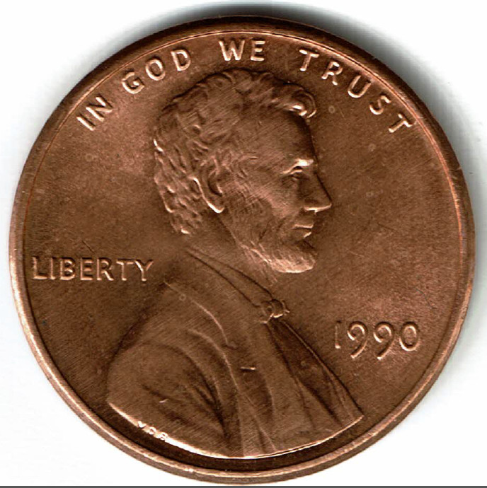 1990-Lincoln-Cent-Early-State-Die-Brake-?