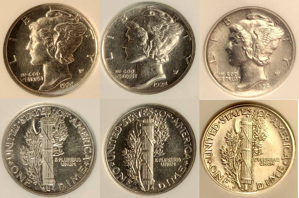 AU-55-Mercury-Dime-1924-D...no-Luster?