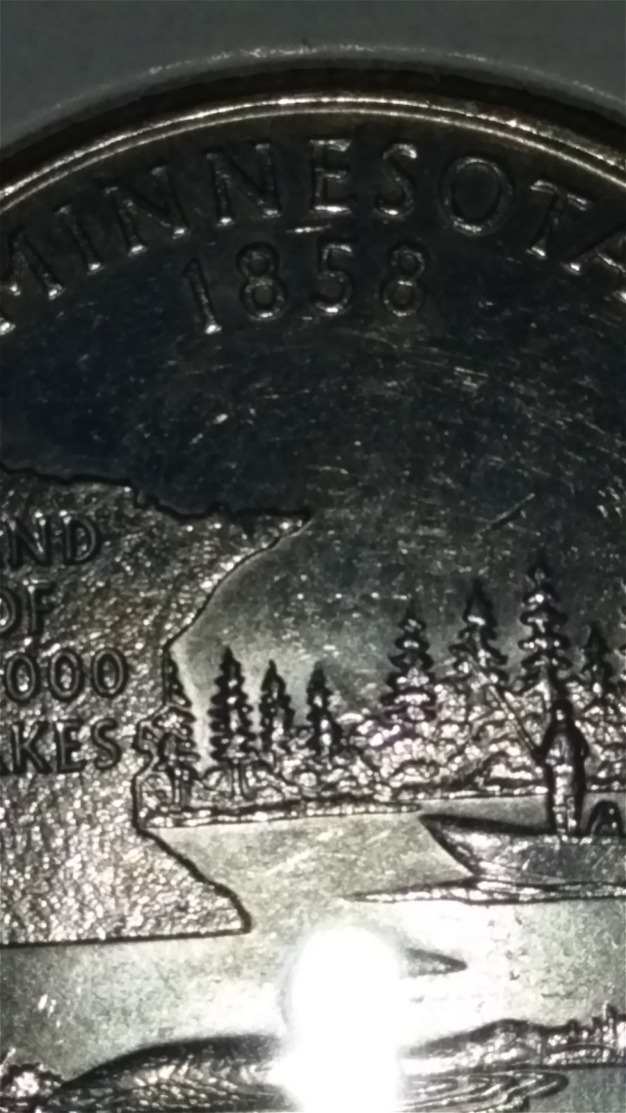 2005-P-Minnesota-Quarter-Extra-Tree/Rock-New-Variety