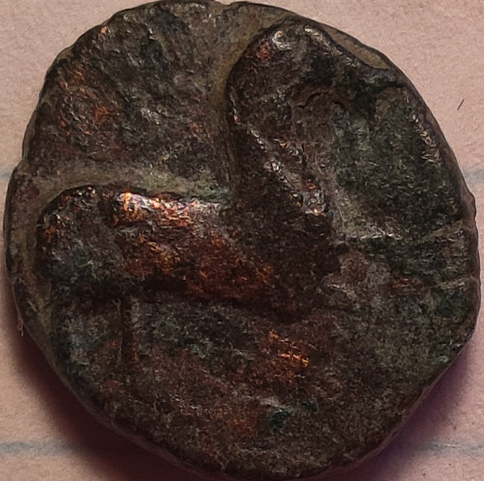 Celtic?-Coin-With-Horse-And-Square-With-Pellets.