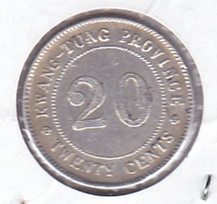 China-Kwangtung-Province-20-Cents---Pls.-Help-Date