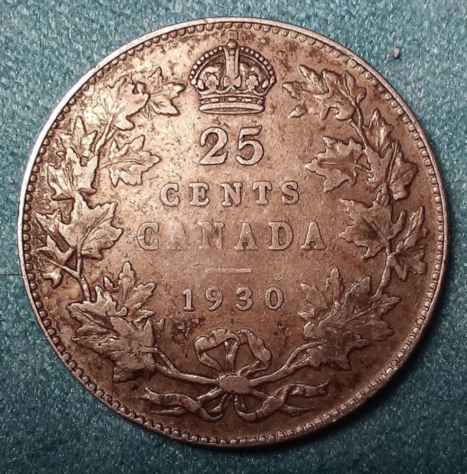 Canada-1930-25-Cents-For-Grading