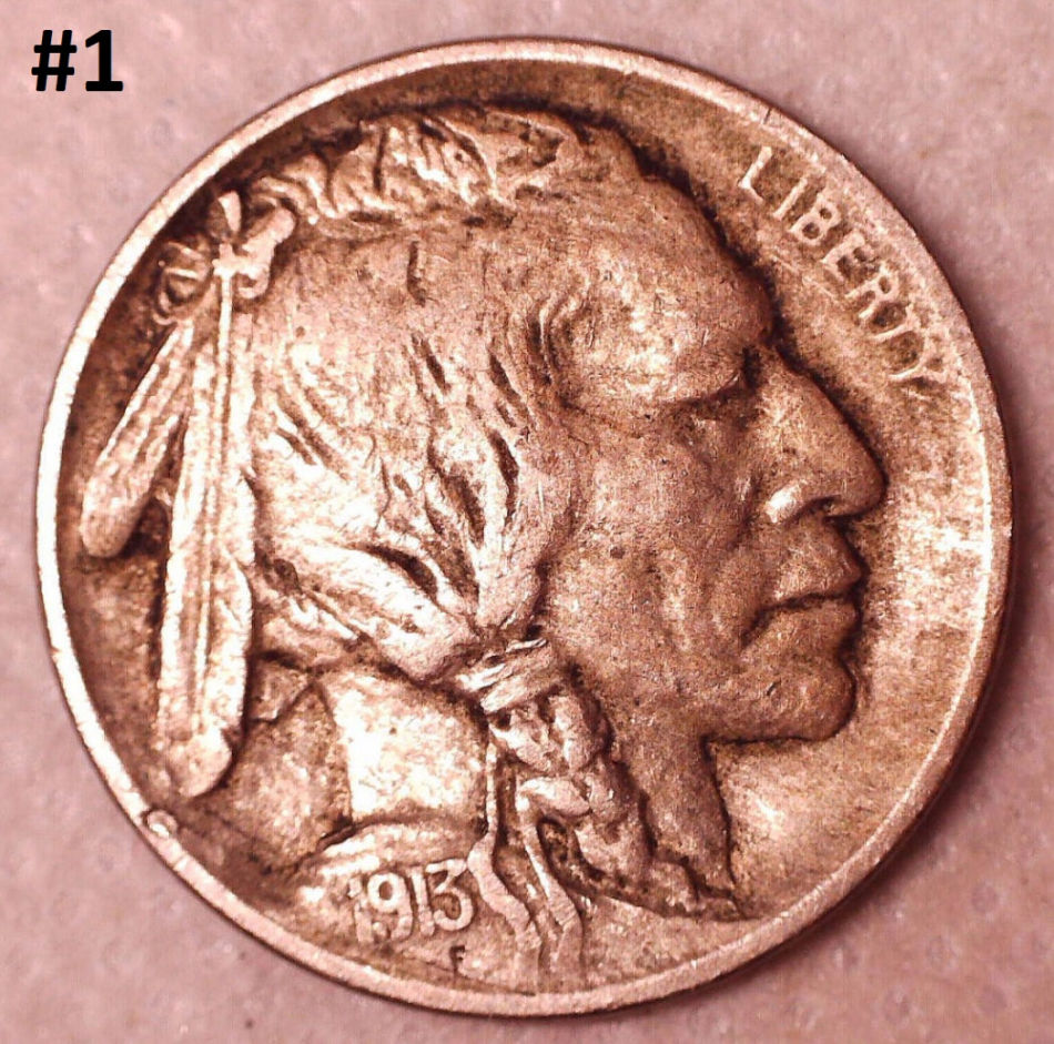 Pair-Of-Type-I-1913-Buffalos-For-Grading