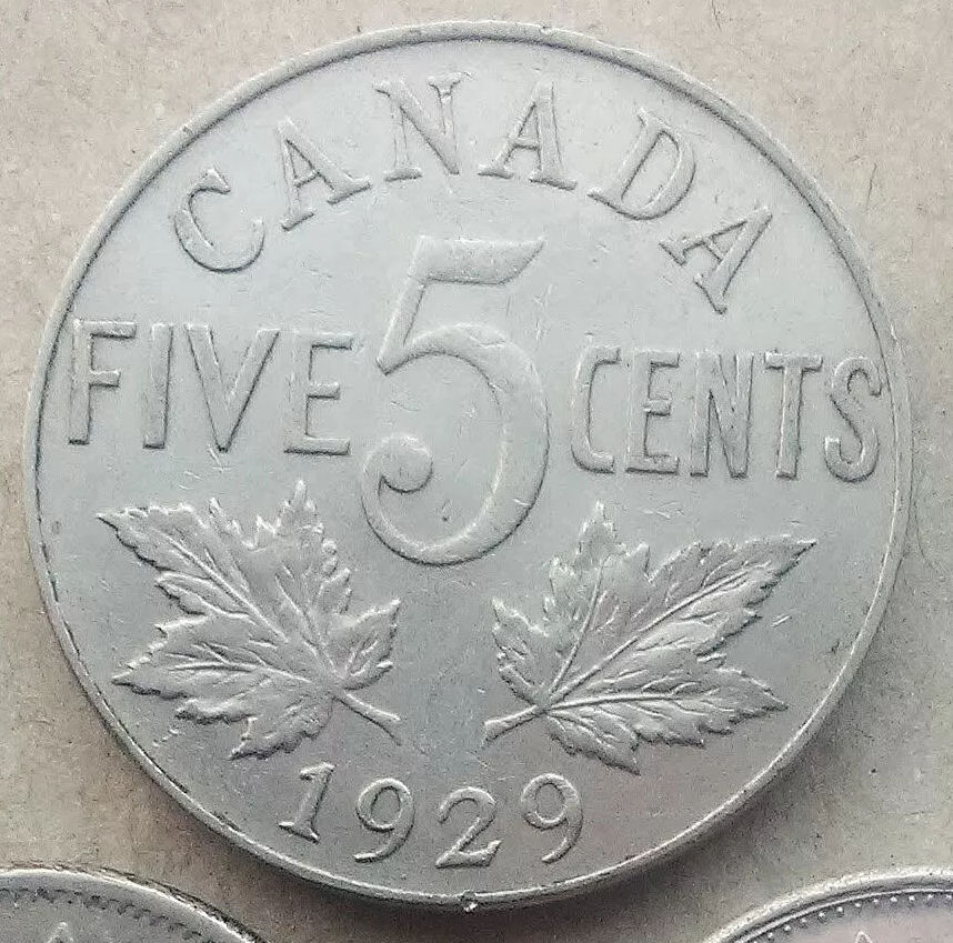 Canada-1929-5-Cents-Question