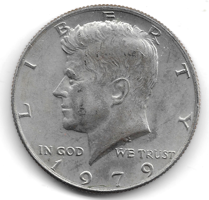 1979-Kennedy-With-Crack-On-Obv.--Planchet-Error?-+-DDR?