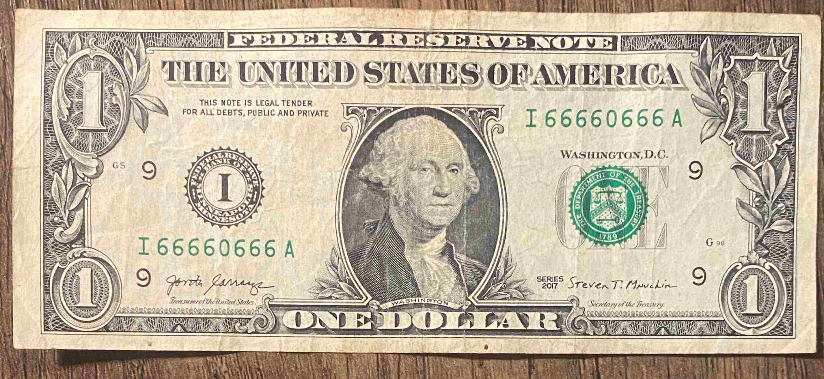 Fancy-2017-1$-Bill-66660666