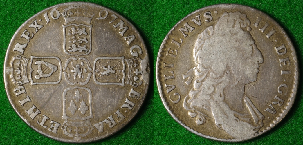 1697-William-III---6-Pence-Silver-Coin