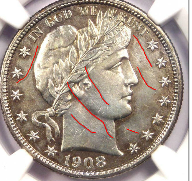 Guess-The-Grade,-Barber-Half,-1908-D,-Slabbed-NGC