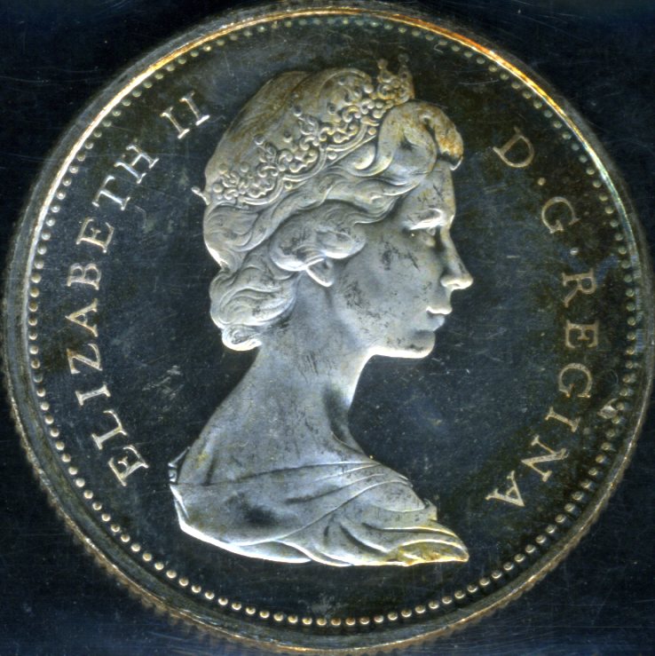 Nice-Toned-1968-25-Cent-Silver