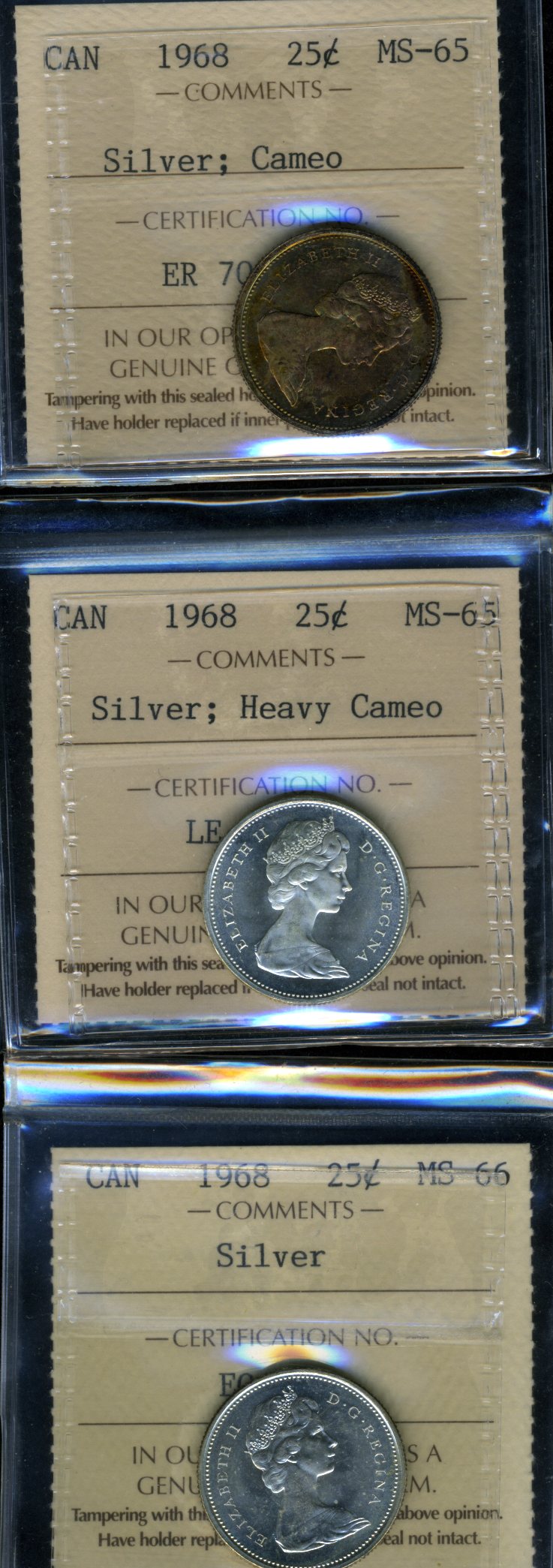 Nice-Toned-1968-25-Cent-Silver