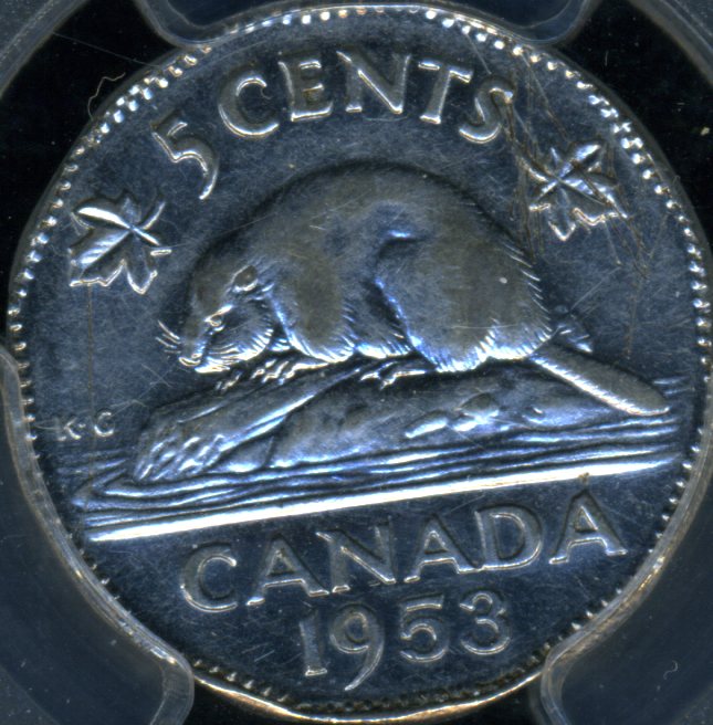 1953-5-Cent-SF-Far-Leaf-Mule