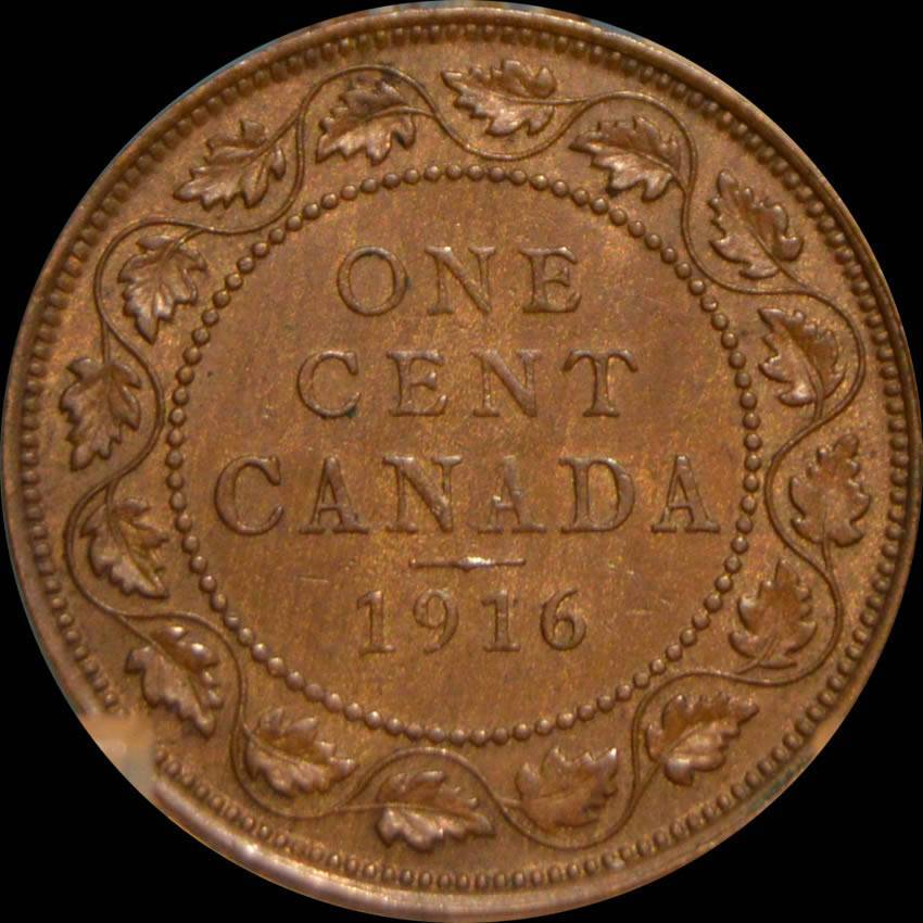 1916-George-V-Large-Cent-For-Grading